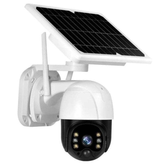 Câmera de vigilância Klack 5MP Visão Noturna Externa Painel Solar Áudio Bidirecional