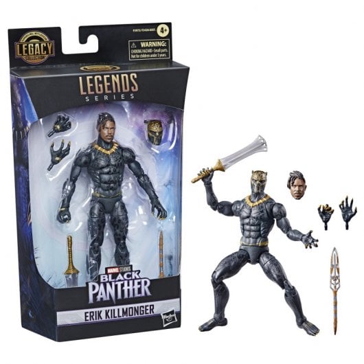 Figura originale Hasbro Black Panther Marvel Legends Series Erik Killmonger