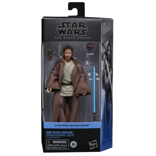 Figura originale Hasbro Star Wars The Black Series Obi-wan Kenobi (Jedi errante).
