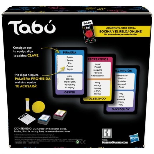 Versione spagnola classica di Hasbro Gaming Taboo