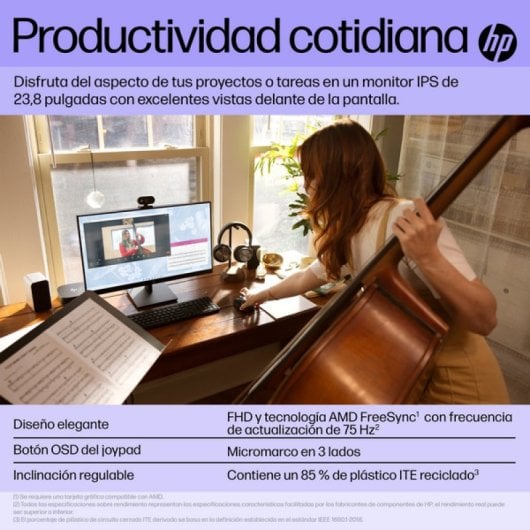 HP V24i G5 23.8" IPS FullHD 75Hz FreeSync