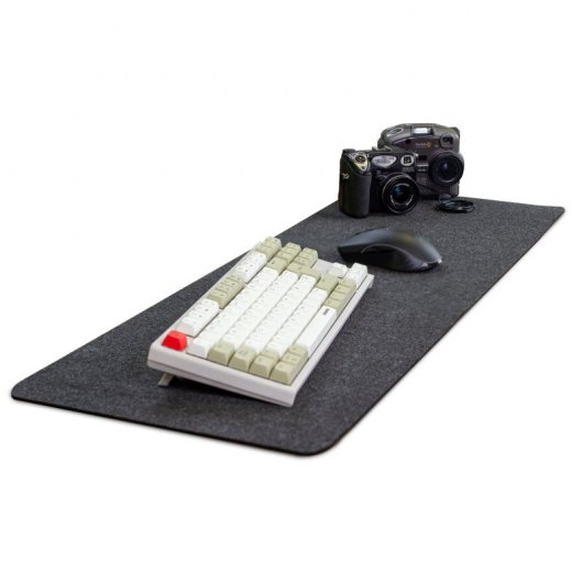 Phoenix Sizigia Alfombrilla Gaming Premium de Fieltro Gris Oscuro 90x30cm