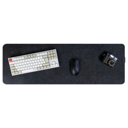 Phoenix Sizigia Alfombrilla Gaming Premium de Fieltro Gris Oscuro 90x30cm