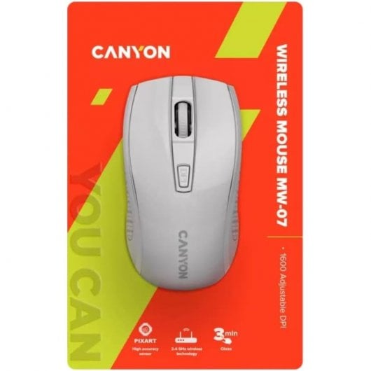 Canyon MW-7 Souris sans fil 1600DPI Blanc