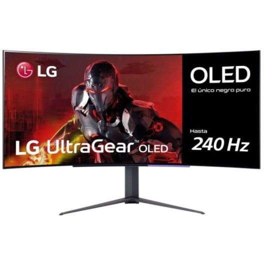 LG UltraGear 45GR95QE-B 44,5" OLED WQHD 240Hz compatibile G-Sync curvo