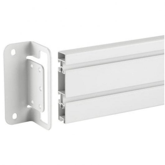 Kimex Kit de 2 Soportes de Pared para Riel Portaherramientas Máx. 50kg