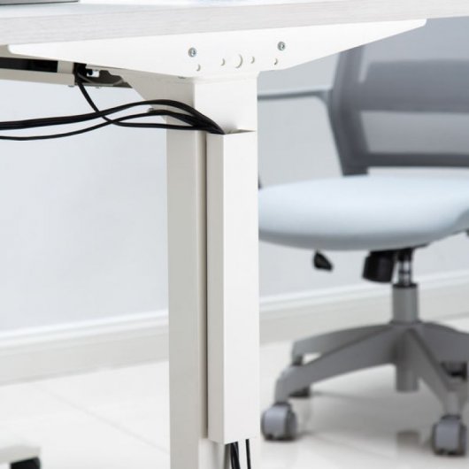 Kimex 150-3113 Canal de bureau vertical 35 cm Blanc