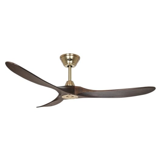CasaFan 315214 Eco Véritable Ventilateur de Plafond avec Télécommande 14W Bois/Noyer