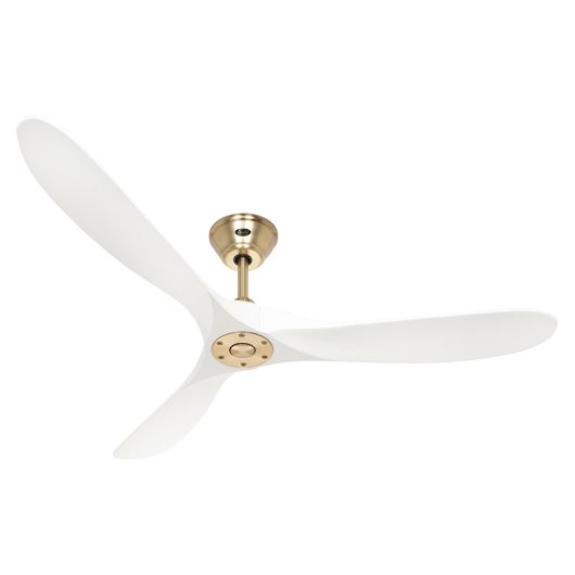CasaFan 315232 Eco Véritable Ventilateur de Plafond avec Télécommande 14W Blanc/Noyer