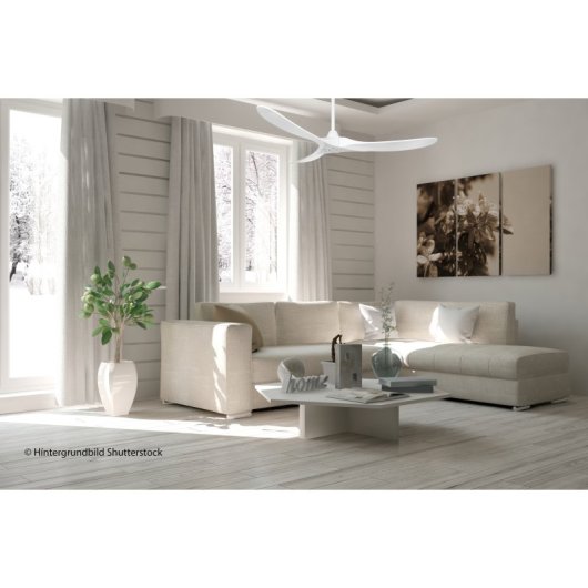 CasaFan 315228 Ventilatore da soffitto originale Eco con telecomando 14W 152 cm Bianco