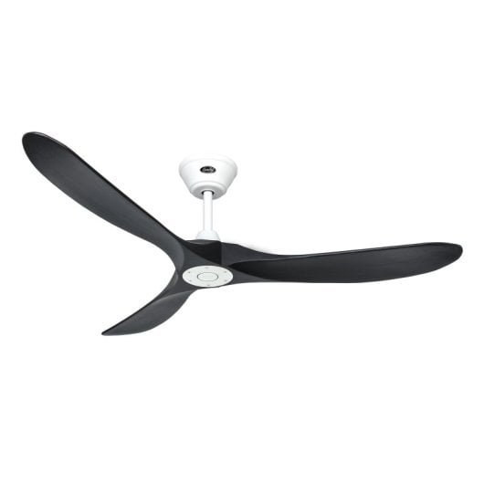 CasaFan 315229 Eco Original Deckenventilator mit Fernbedienung, 14 W, 152 cm, Schwarz/Weiß
