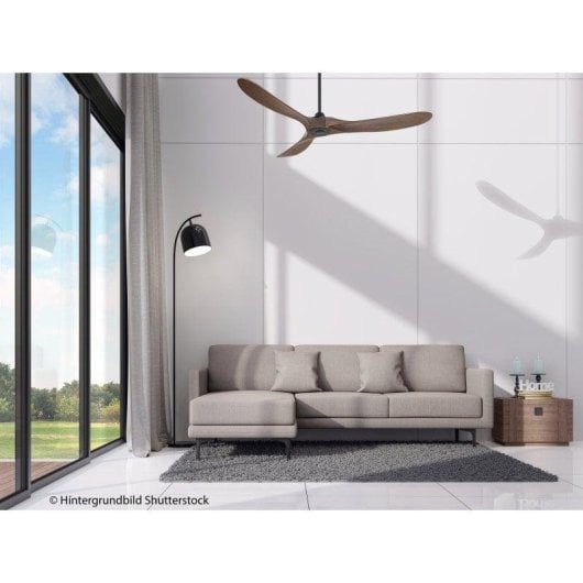 Ventilador de Teto CasaFan 315217 Eco Genuino 152cm 14W Nogueira/Preto Mate