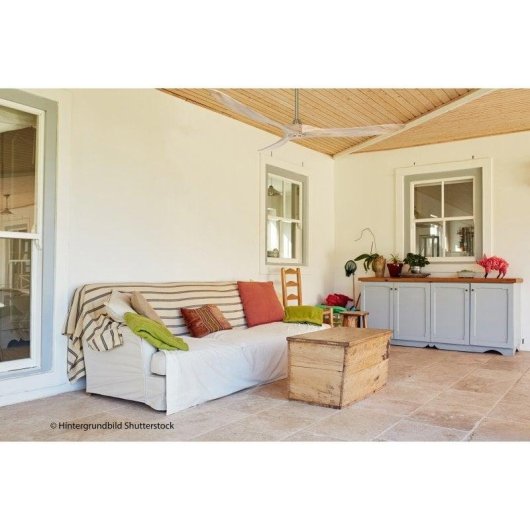 Ventilador de teto CasaFan 318018 Eco Genuino 180cm Latão/Madeira Natural DC