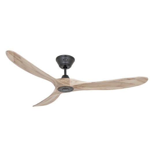 CasaFan 315218 Eco Original Deckenventilator mit Fernbedienung, 14 W, 152 cm, Massivholz/Mattschwarz