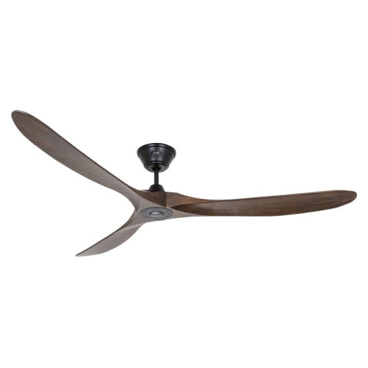 CasaFan 318017 Eco Original Deckenventilator mit Fernbedienung, 30 W, 180 cm, Walnuss