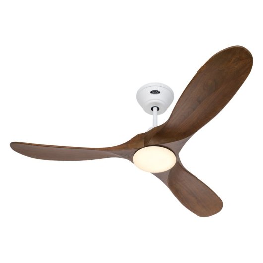CasaFan 312271 Eco Original Deckenventilator mit Licht und Steuerung, 16 W, 122 cm, Holz/Weiß