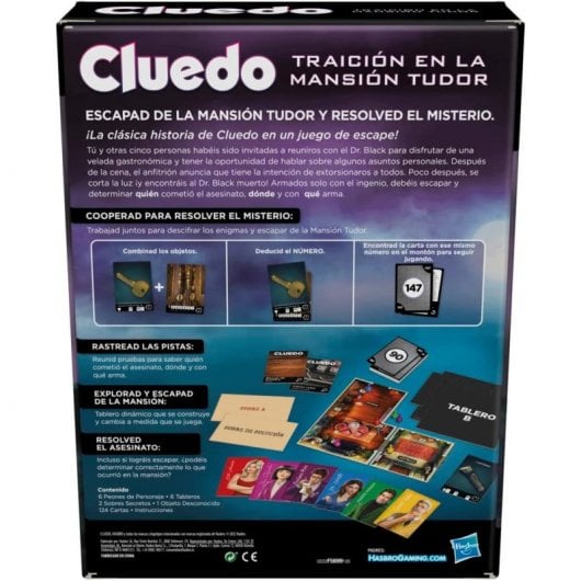 Hasbro Gaming Cluedo Traición en la Mansión Tudo