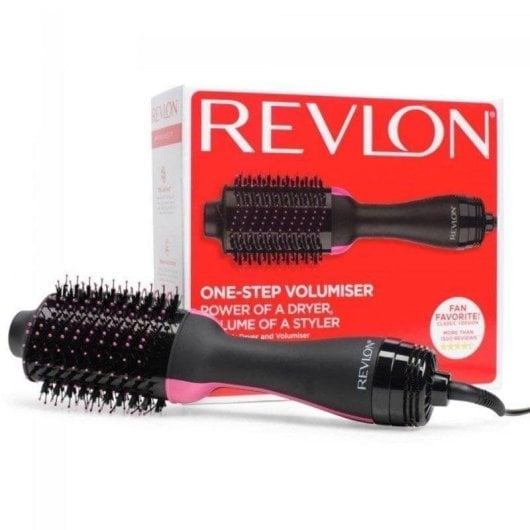 Warmluftbürste Revlon RVDR5222E 1100W Keramik Ionen 3 Temperaturstufen Kaltlufttaste Schwarz Rosa