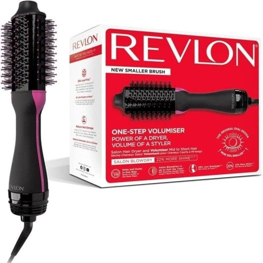 Sèche-cheveux Ionique Revlon RVDR5282UKE 800W 3 Températures Brosse Volumisante Noir
