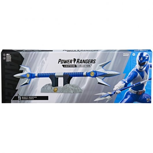 Hasbro Original Power Rangers Lightning Collection Mighty Morphin Ranger's Power Spear Bleu