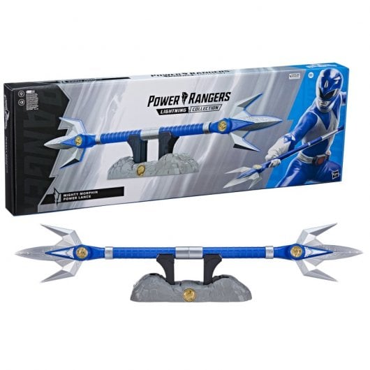 Hasbro Original Power Rangers Lightning Collection Mighty Morphin Ranger's Power Spear Bleu