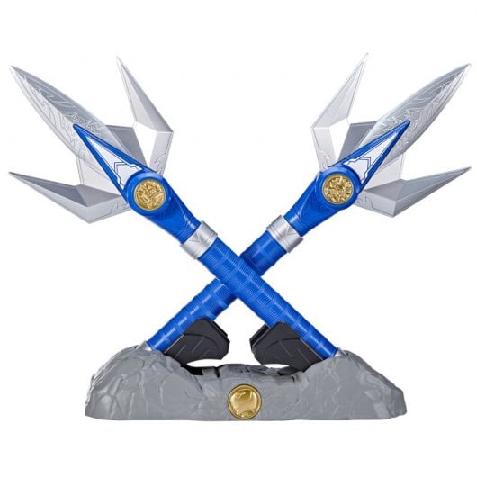 Hasbro Original Power Rangers Lightning Collection Mighty Morphin Ranger's Power Spear Bleu