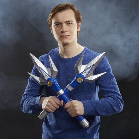 Hasbro Original Power Rangers Lightning Collection Mighty Morphin Ranger's Power Spear Bleu