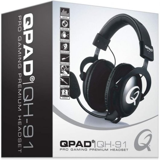 QPAD QH-91 Casque Avec fil Arceau Jouer Noir