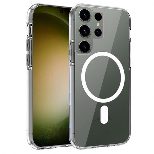 Coole transparente magnetische Hülle für Samsung S918 Galaxy S23 Ultra
