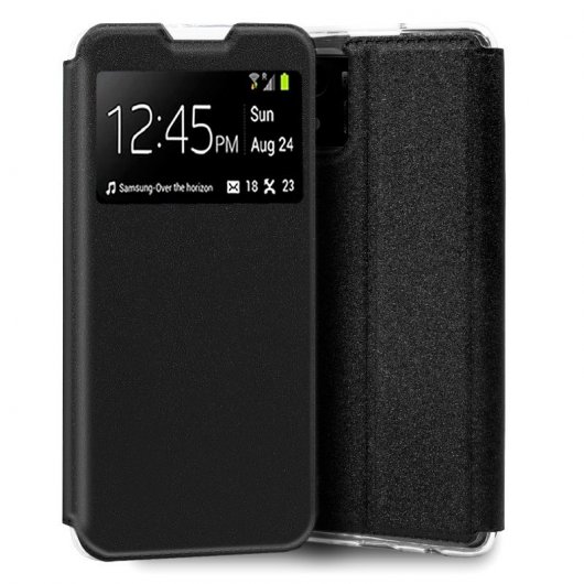 Coole schwarze glatte Flip-Cover-Hülle für Vivo Y01