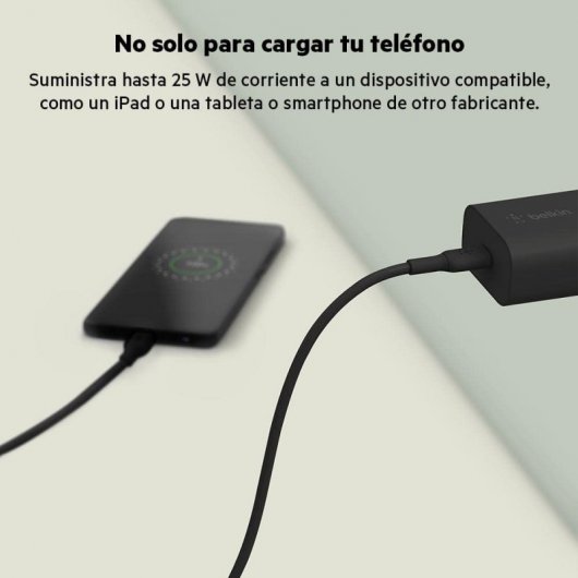 Belkin BoostCharge Cargador de Pared USB-C PD 3.0 PPS 25 W Negro