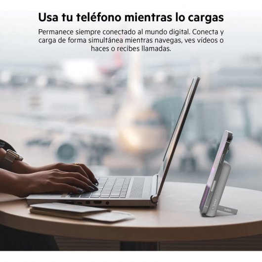 Belkin BoostCharge Batería Externa Inalámbrica Magnética 5000mAh Blanca para iPhone