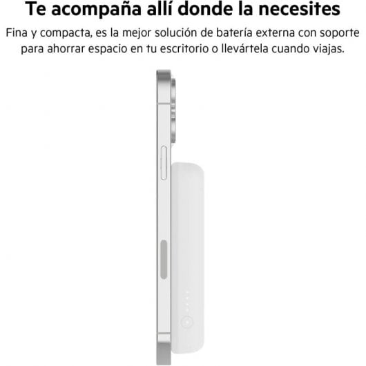 Belkin BoostCharge Batería Externa Inalámbrica Magnética 5000mAh Blanca para iPhone