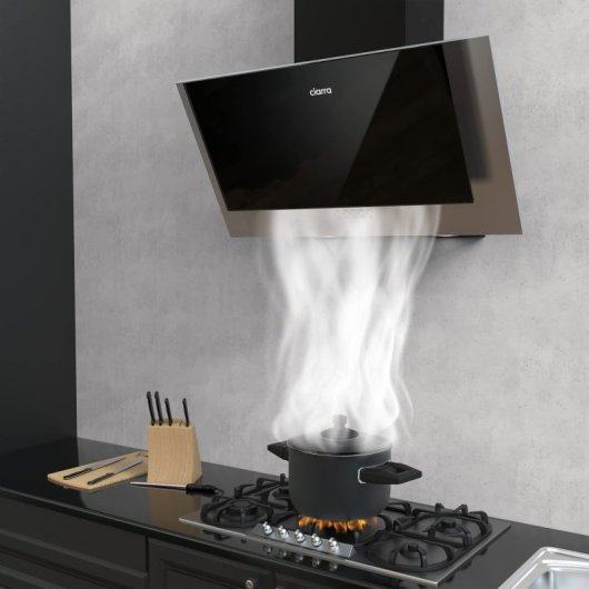 Ciarra CBCB6736C Campana Decorativa Inclinada 60cm Acero Inoxidable