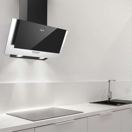 Ciarra CBCB6736C Campana Decorativa Inclinada 60cm Acero Inoxidable
