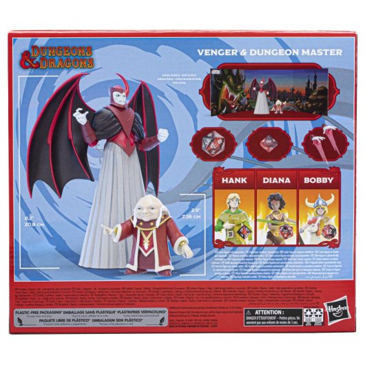 Hasbro Original Dragones y Mazmorras Serie Animada Clásica Vengador y Maestro de Mazmorras