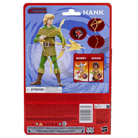 Hasbro Original Dragones y Mazmorras Serie Animada Clásica Hank