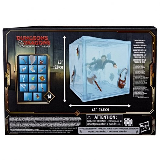 Cubo gelatinoso con lima dorata originale Hasbro Dungeons and Dragons