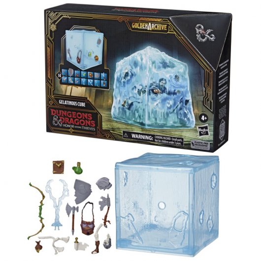 Cubo gelatinoso con lima dorata originale Hasbro Dungeons and Dragons