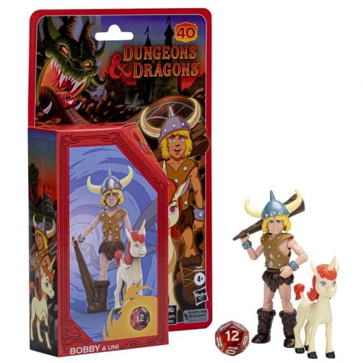 Hasbro Original Dragones y Mazmorras Serie Animada Clásica Bobby y Uni