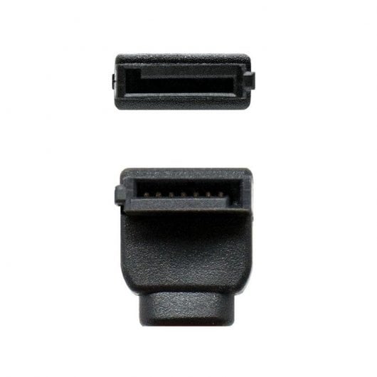 Nanocable Cable SATA Datos Hembra/Hembra Acodado 50cm Rojo