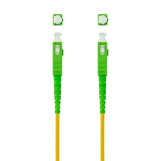 Cable de Fibra Óptica Nanocable SC/APC Monomodo Simplex 30 m Amarillo