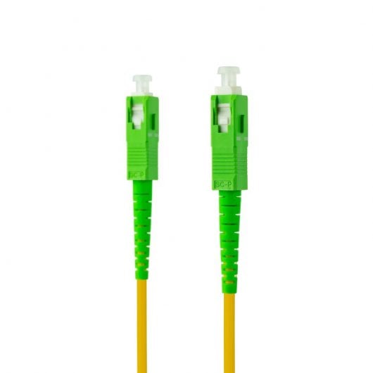 Nanocable Cable de Fibra Óptica SC/APC a SC/APC Monomodo Simplex LSZH 30m Amarillo