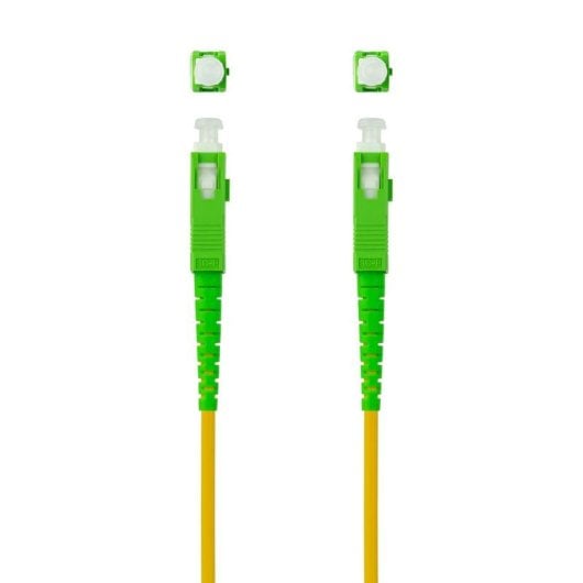 Cable de Fibra Óptica Nanocable SC/APC Monomodo Simplex 30 m Amarillo