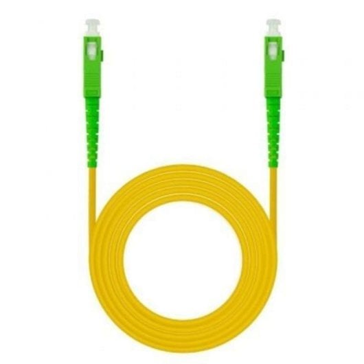 Cable de Fibra Óptica Nanocable SC/APC Monomodo Simplex 30 m Amarillo