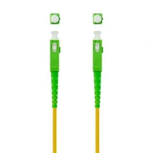 Cable de Fibra Óptica Nanocable SC/APC Monomodo Simplex 30 m Amarillo