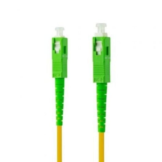 Cable de Fibra Óptica Nanocable SC/APC Monomodo Simplex 30 m Amarillo