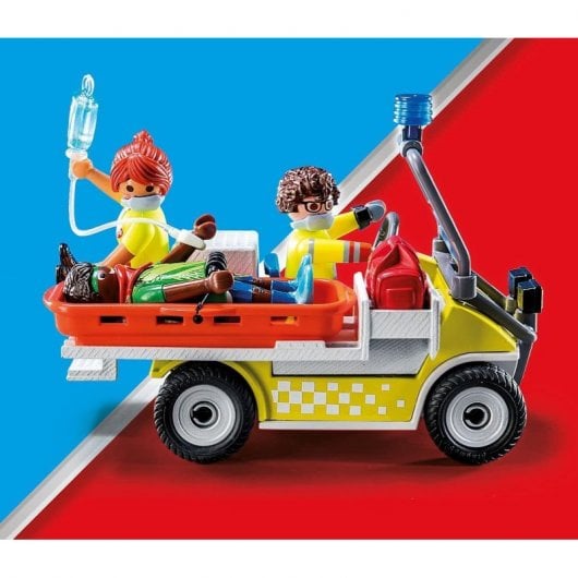 Playmobil Juego De Rescate (71037) – Coche De Emergencia Con Luz, Sonido Y Accesorios, +4 Años