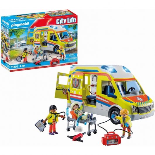 Playmobil City Life: Ambulacia con Luz y Sonido