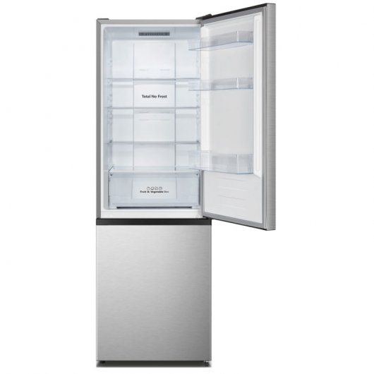 Hisense RB372N4ACE Kombi-Kühlschrank No Frost E Edelstahl